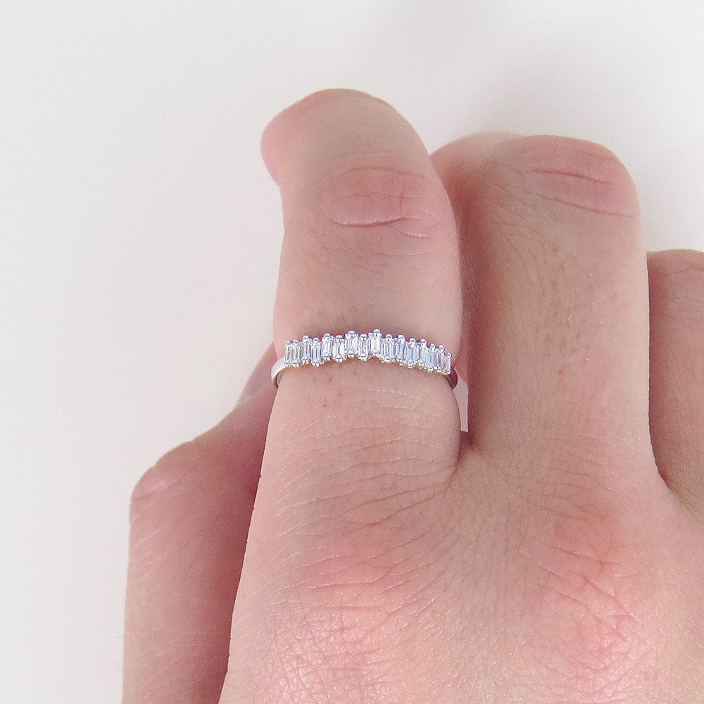 
                      
                        RING-18K DIAMOND BAGUETTE MINI BAND
                      
                    