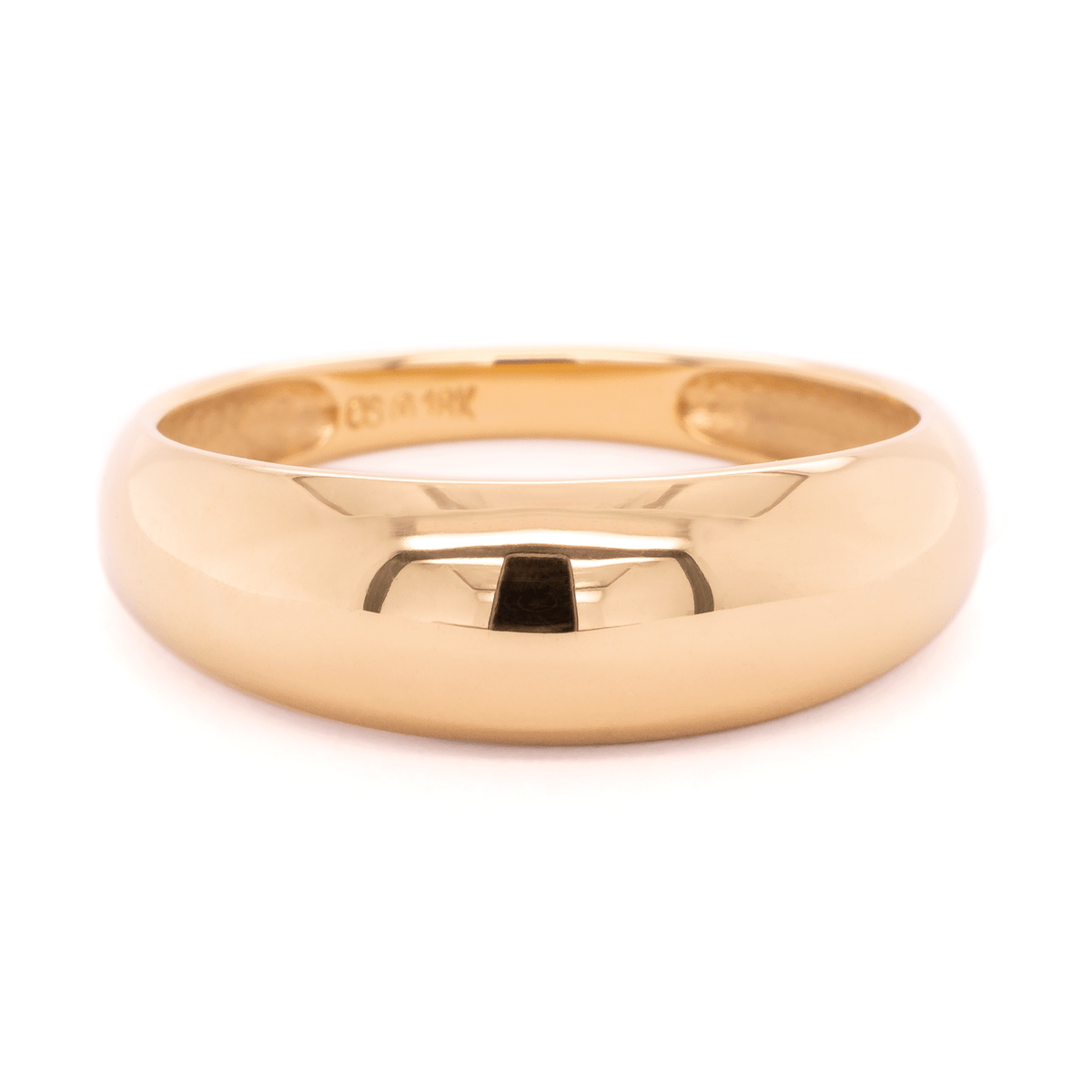 RNG-18K High Polished Luna Bombe Ring