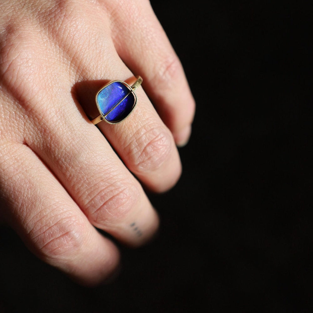 
                  
                    RNG-18K Ocean Captured Boulder Opal Ring
                  
                