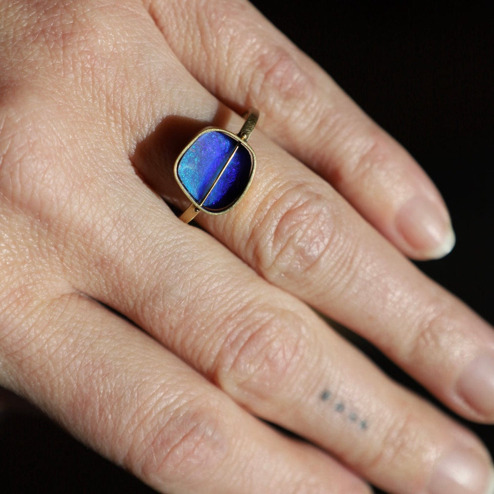 
                  
                    RNG-18K Ocean Captured Boulder Opal Ring
                  
                