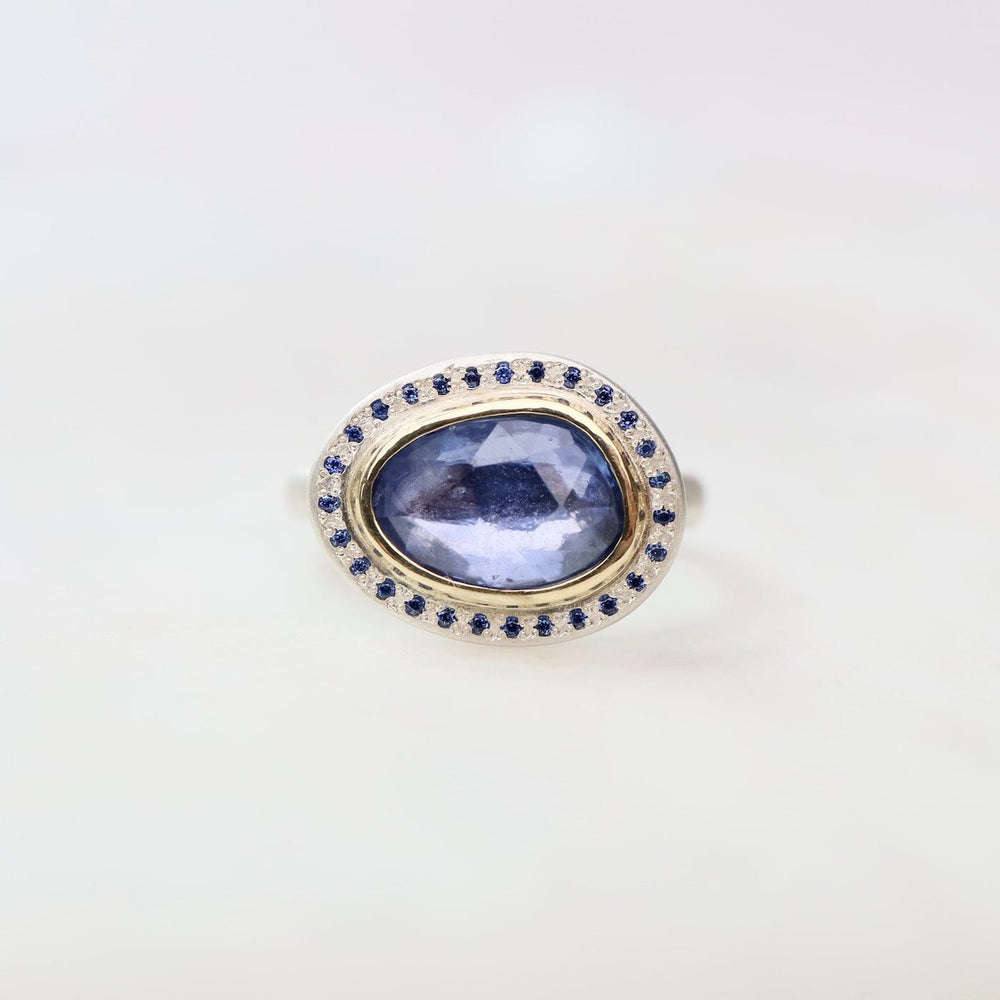 
                      
                        RNG-18K One of a Kind Blue Sapphire 18k & Sterling Silver Ring
                      
                    