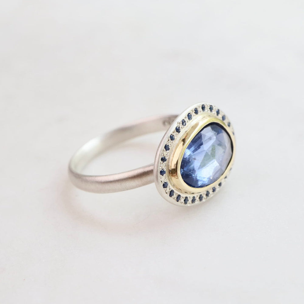 
                      
                        RNG-18K One of a Kind Blue Sapphire 18k & Sterling Silver Ring
                      
                    