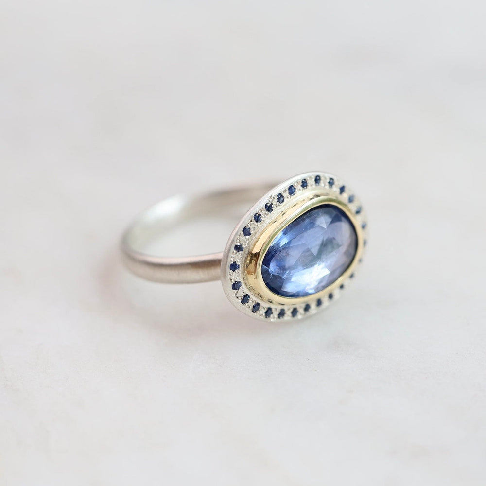 
                      
                        RNG-18K One of a Kind Blue Sapphire 18k & Sterling Silver Ring
                      
                    