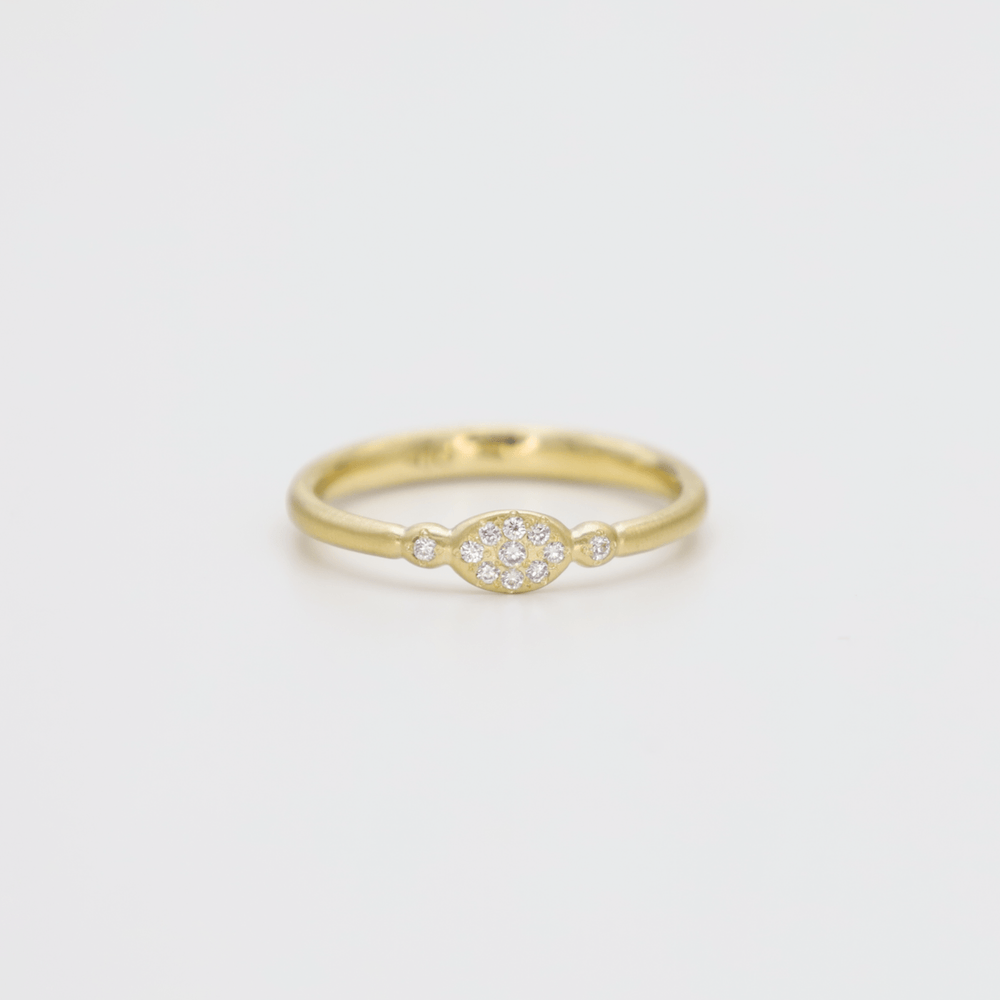 
                  
                    RNG-18K Oval Floret Diamond Charm Ring
                  
                