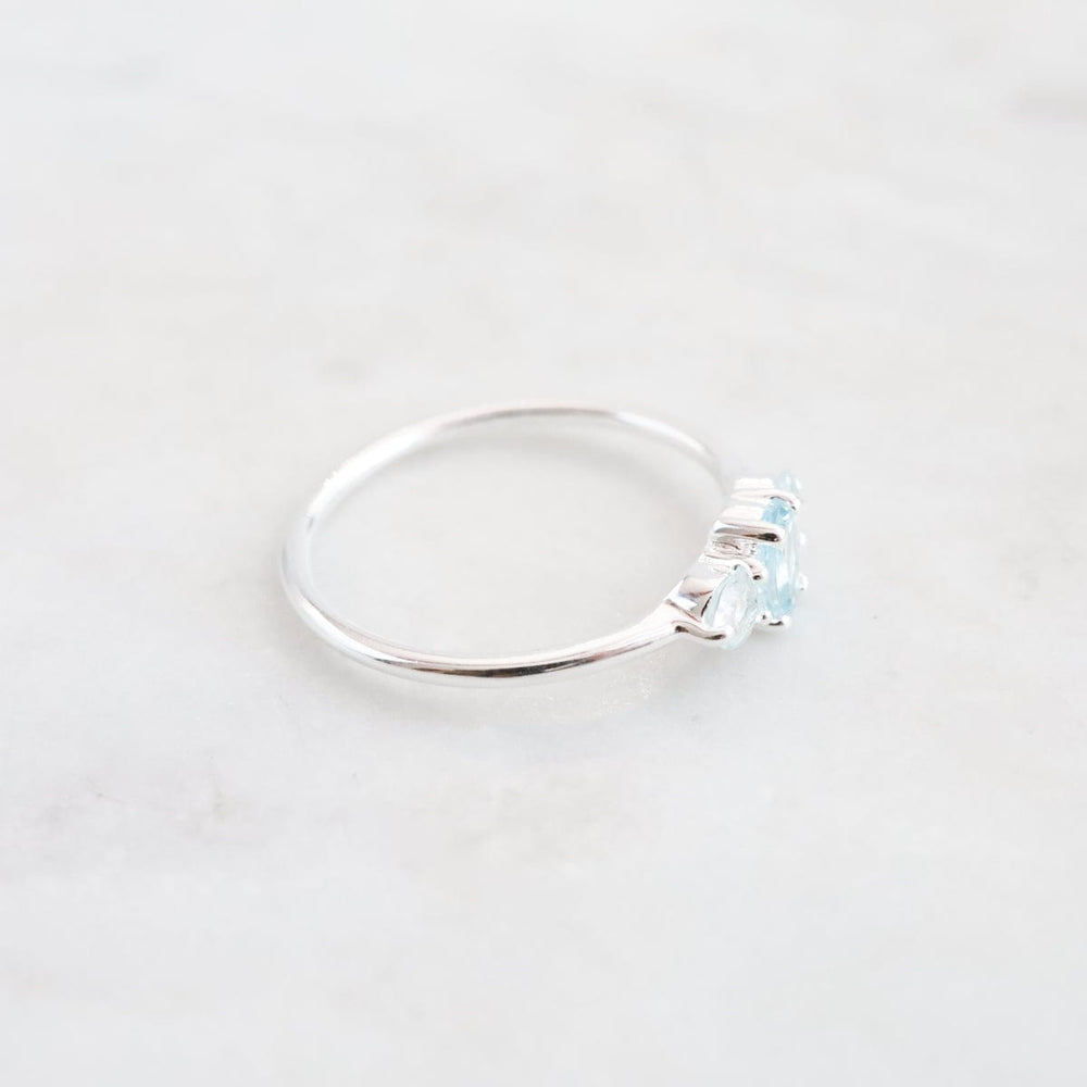 
                  
                    RNG 3 Stone Ring Aquamarine Sterling Silver
                  
                