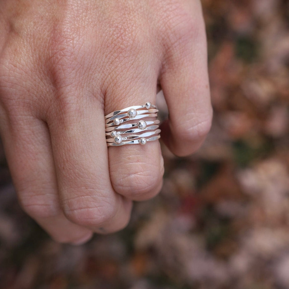 RNG 7 Tiny Bands Stacking Ring