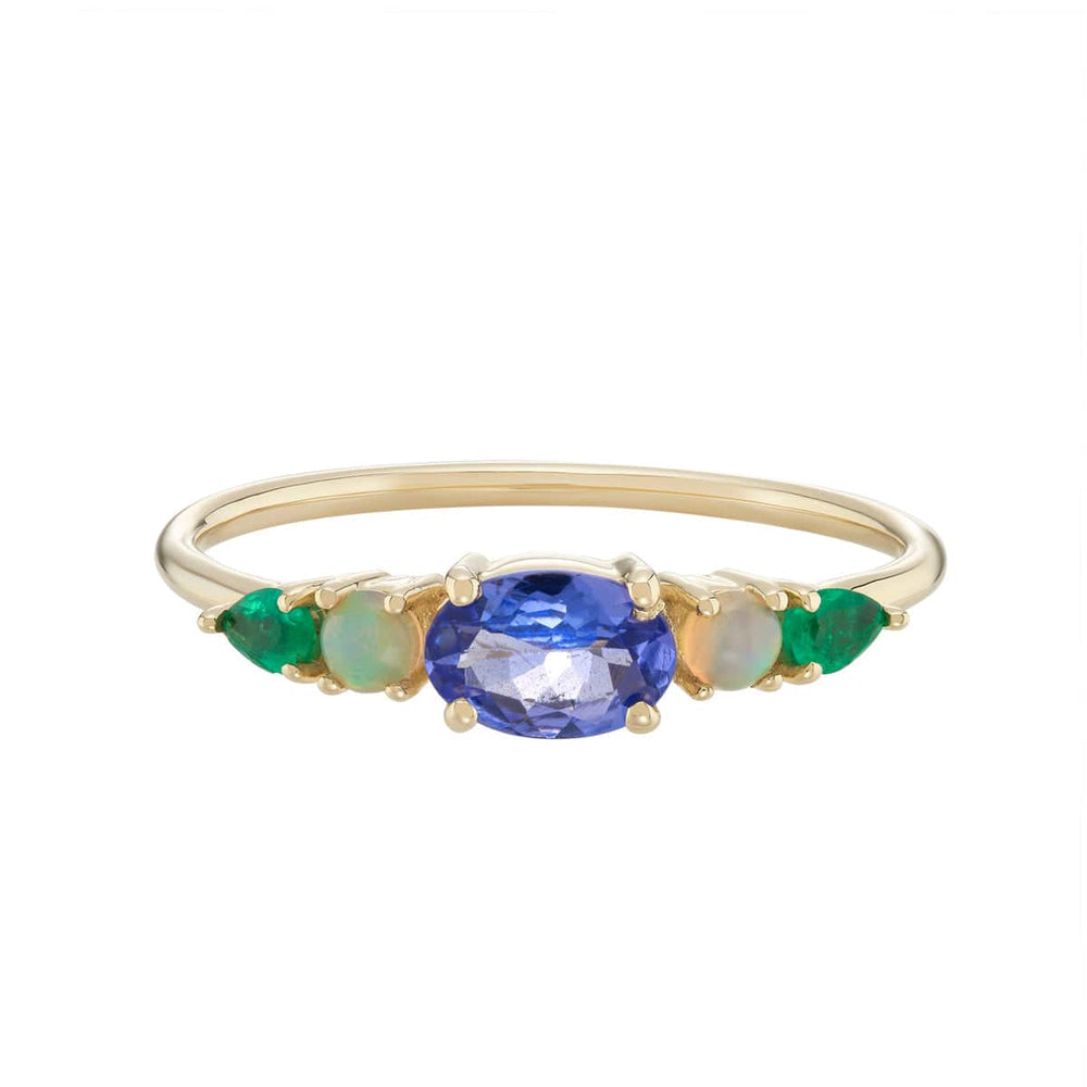 
                      
                        RNG-9K 9k Yellow Gold Multi Gemstone Claw Set Ring - Tanz
                      
                    