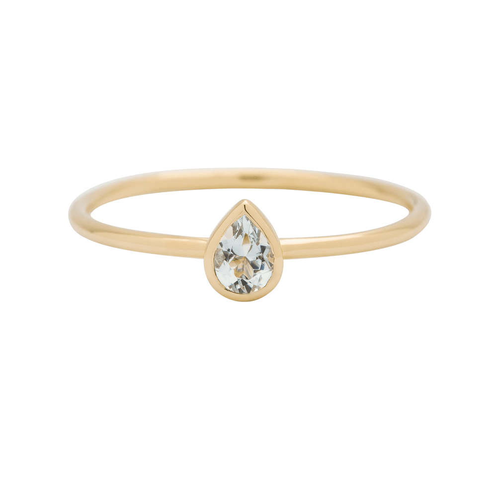 
                      
                        RNG-9K Aquamarine Stacking Ring - Pear Cut
                      
                    