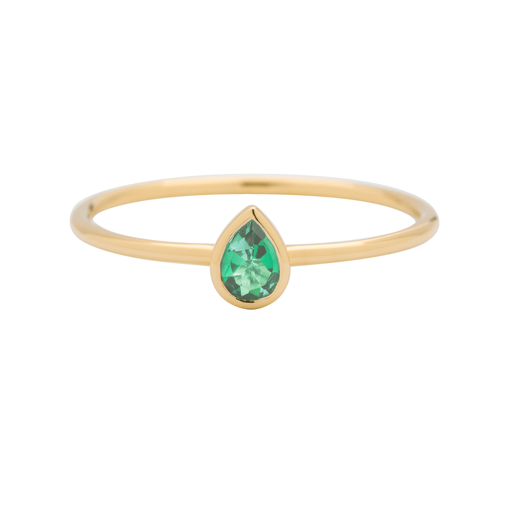 
                      
                        RNG-9K Emerald Stacking Ring - Pear Cut
                      
                    