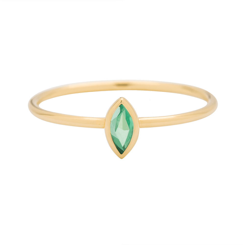 
                      
                        RNG-9K Emerald Stacking Ring - Vertical Marquise
                      
                    