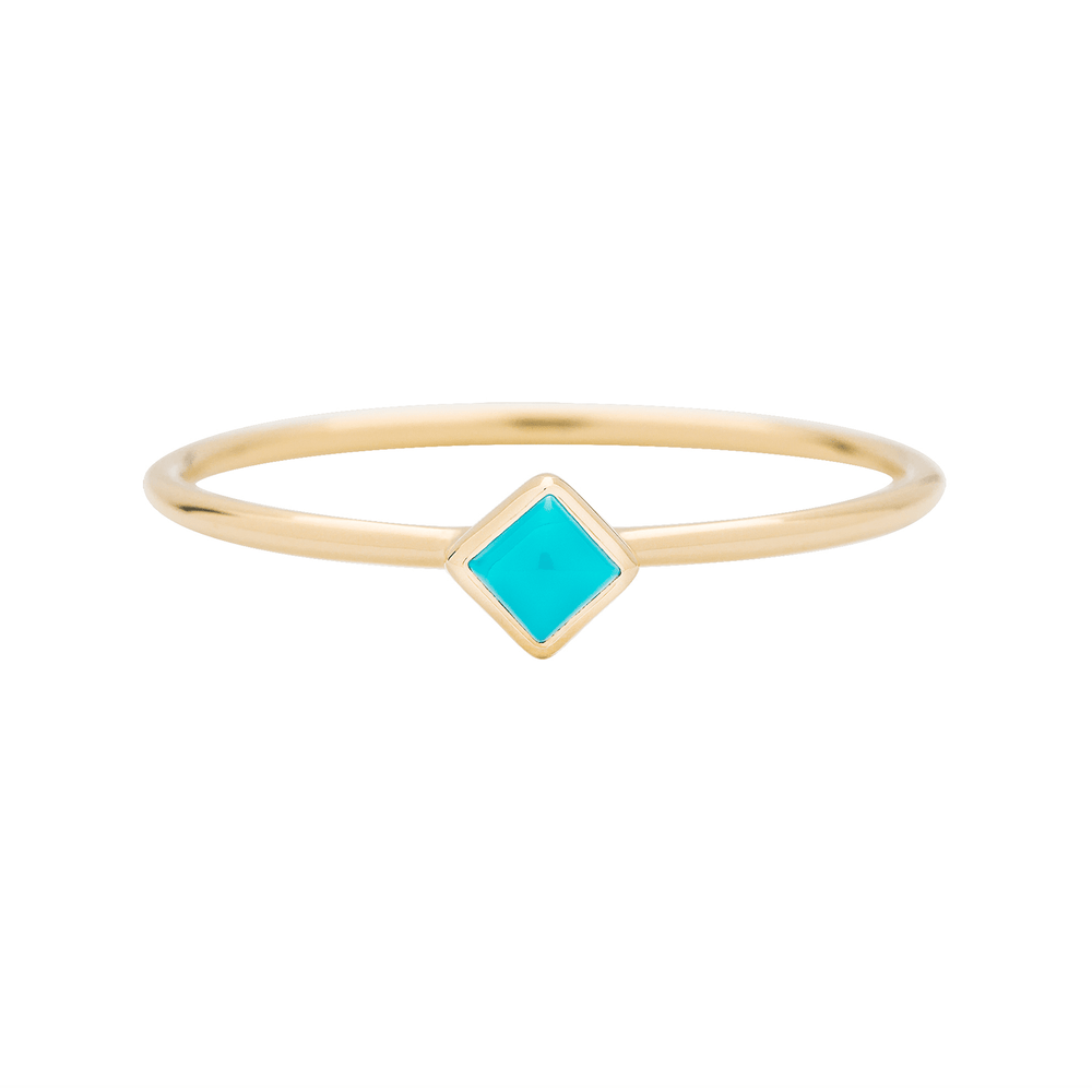 
                  
                    RNG-9K Turquoise Stacking Ring - Princess Cut
                  
                