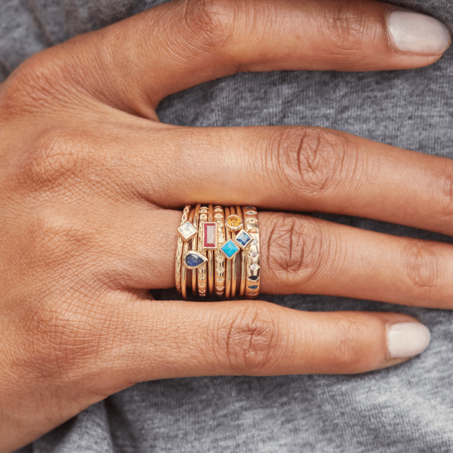 
                      
                        RNG-9K Turquoise Stacking Ring - Princess Cut
                      
                    