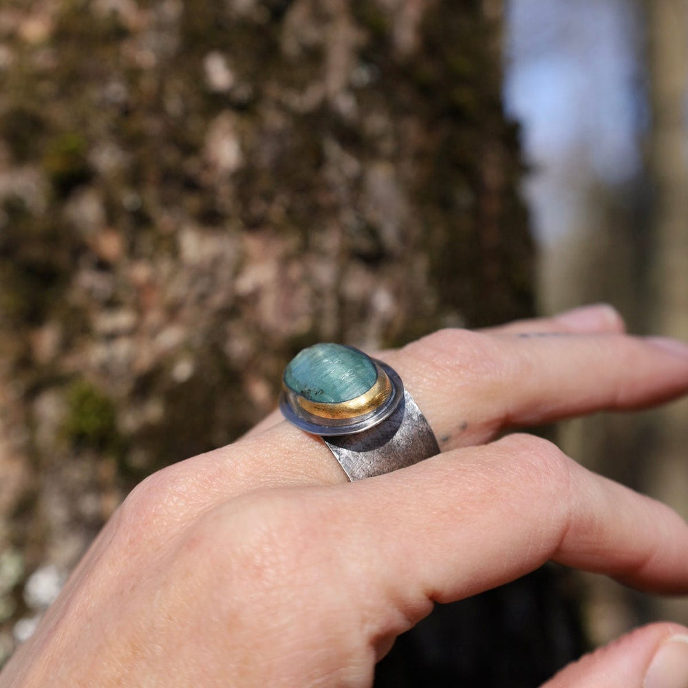 
                      
                        RNG Adjustable Band with Sky Blue Kyanite - Set East/W
                      
                    