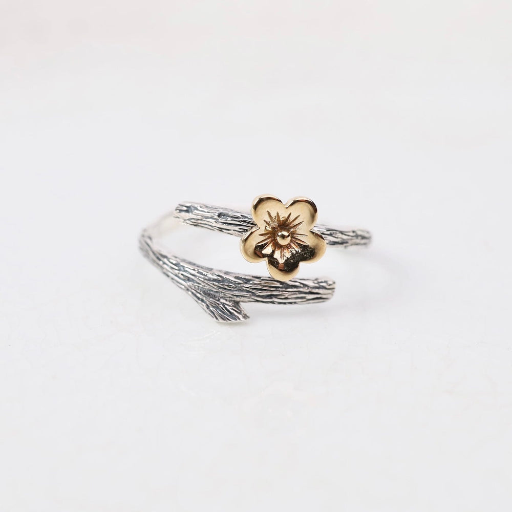 RNG Adjustable Cherry Blossom & Branch Ring