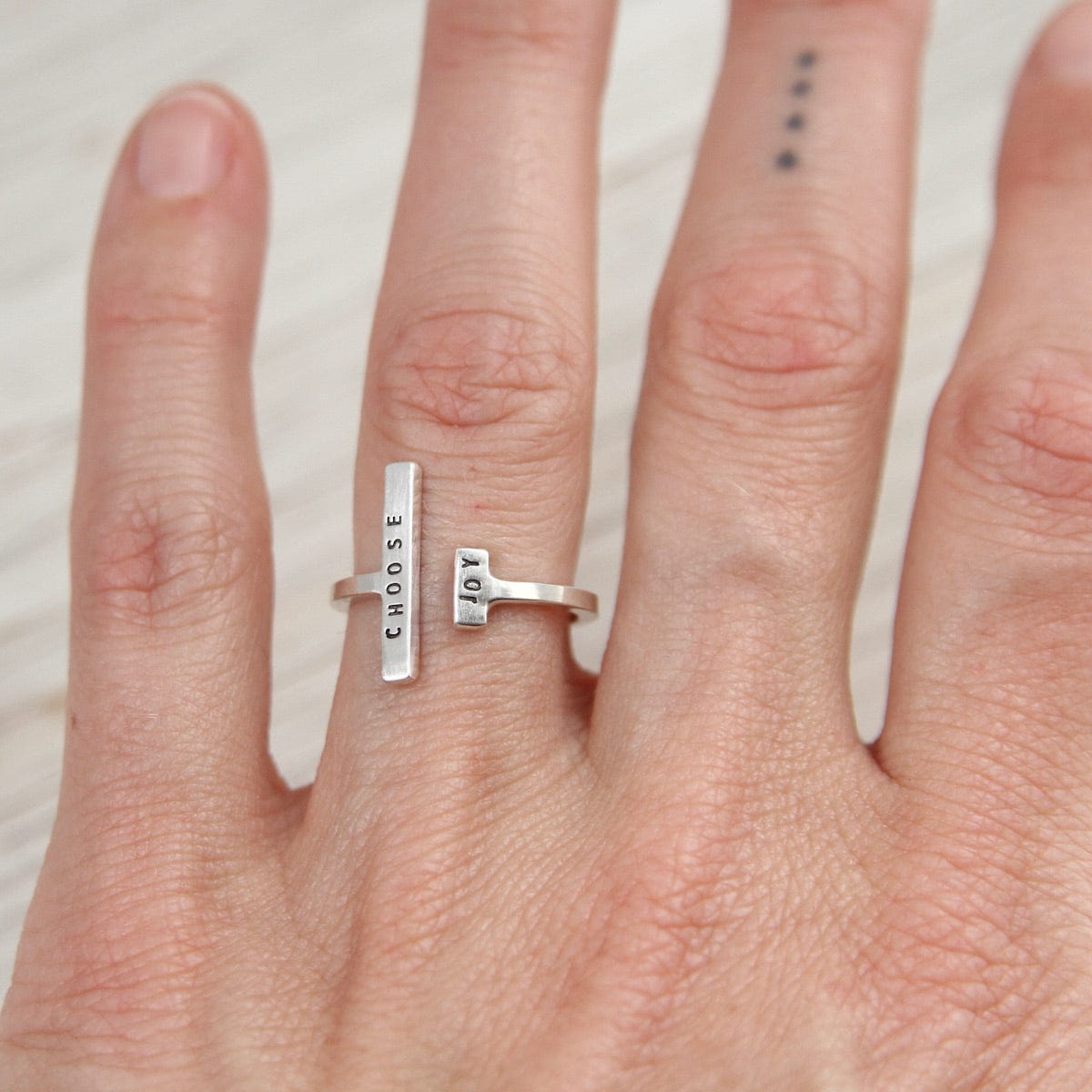 RNG Adjustable Ring - "Choose Joy"