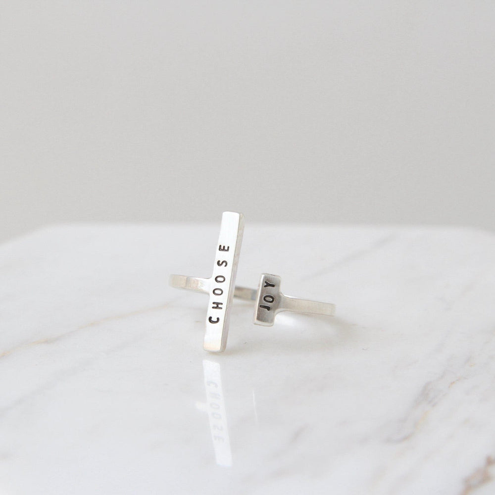 RNG Adjustable Ring - "Choose Joy"