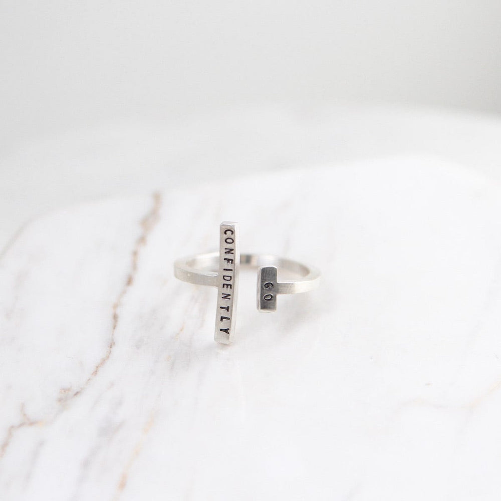 RNG Adjustable Ring - "Go Confidently"