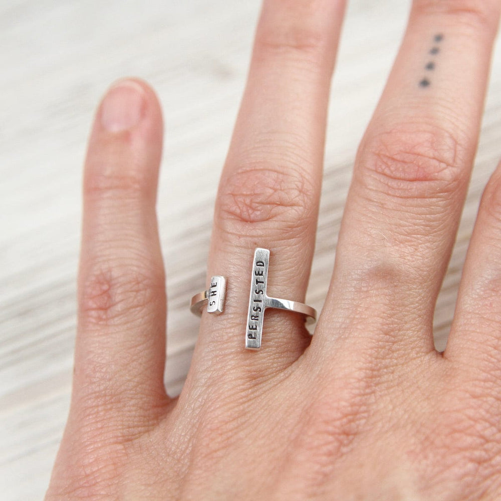 
                      
                        RNG Adjustable Ring - "She Persisted"
                      
                    