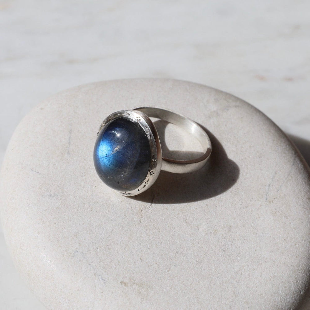 
                      
                        RNG Bezel Set Labradorite Ring
                      
                    