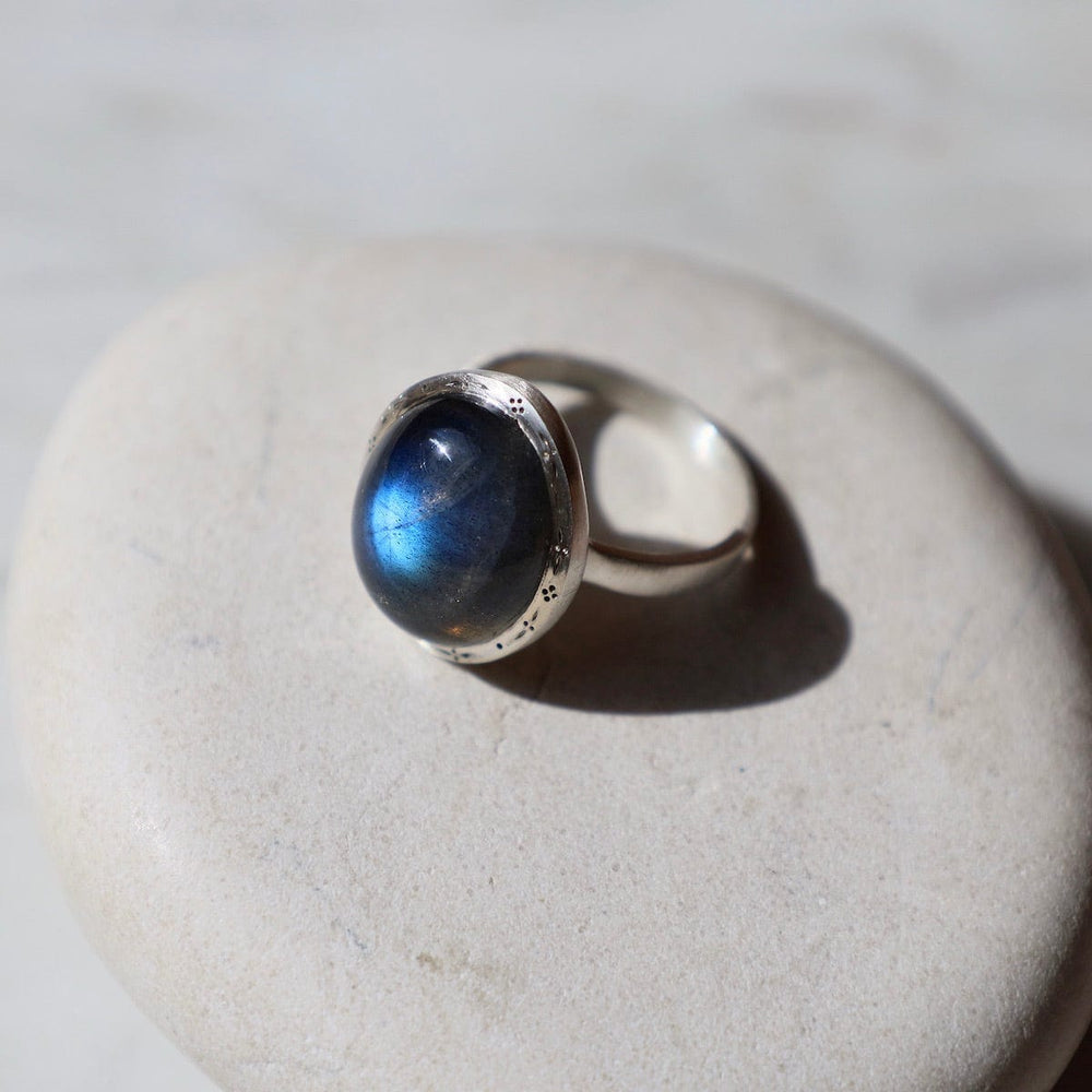 
                      
                        RNG Bezel Set Labradorite Ring
                      
                    