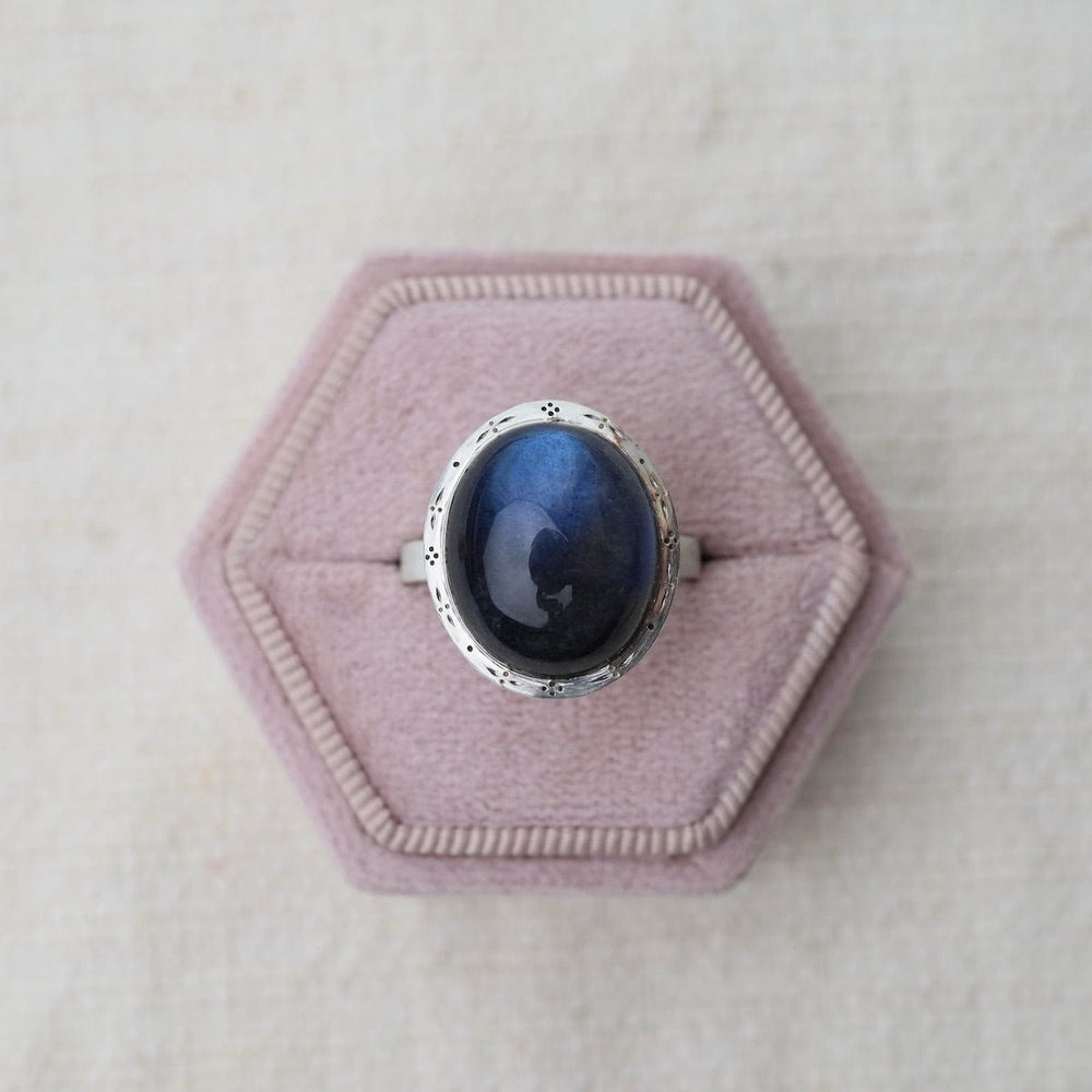 
                      
                        RNG Bezel Set Labradorite Ring
                      
                    