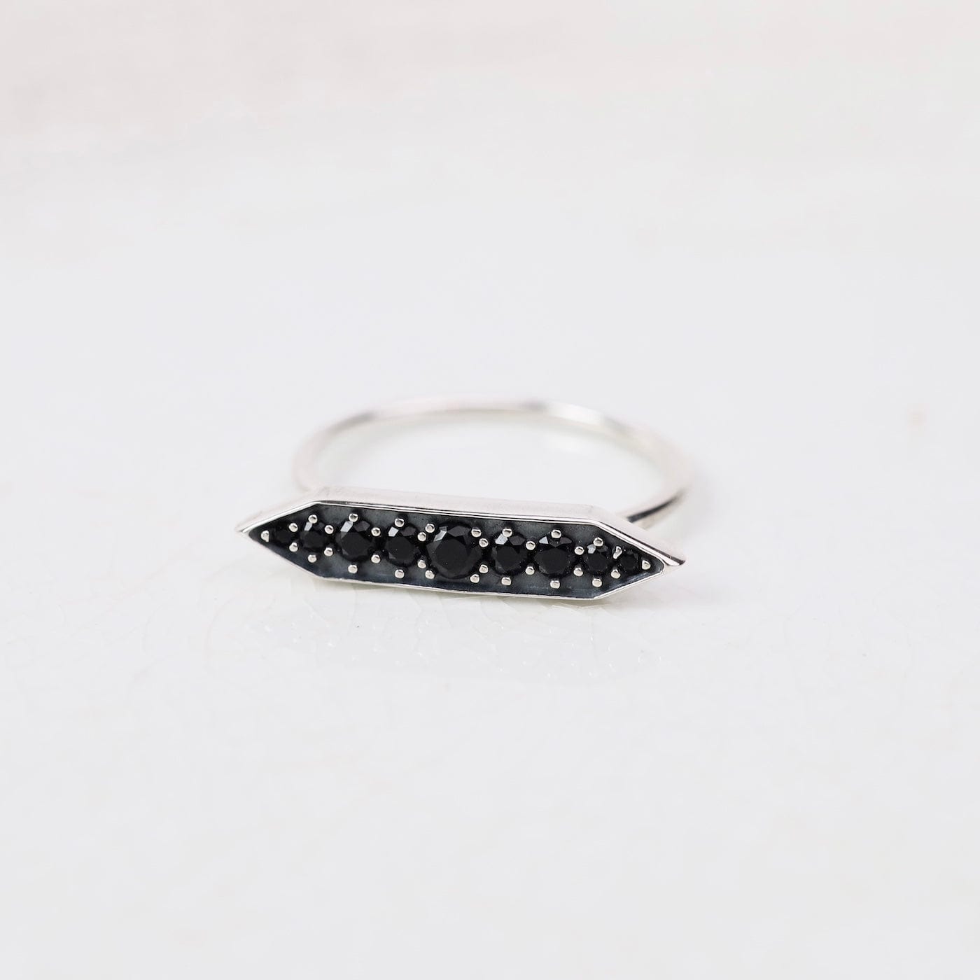 RNG Black Crystal Stacking Ring