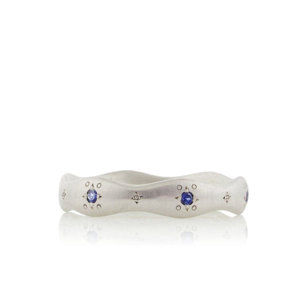 RNG Blue Sapphire Wavy Ring