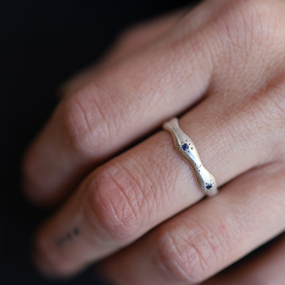 
                      
                        RNG Blue Sapphire Wavy Ring
                      
                    