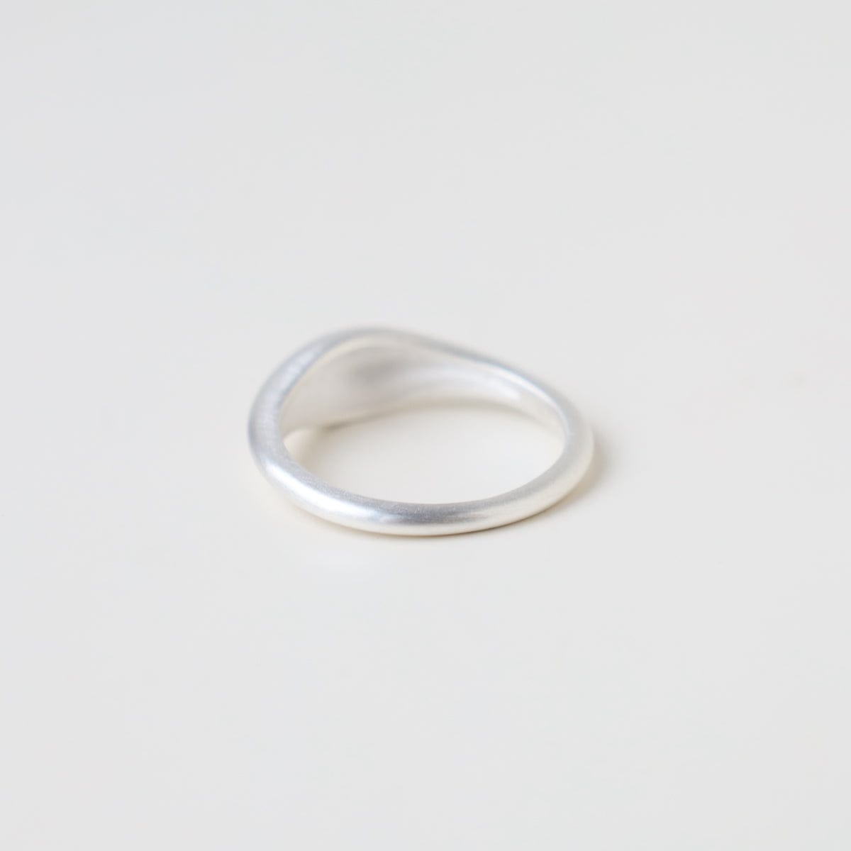 RNG Brushed Sterling Silver Small Tapered Dome Band