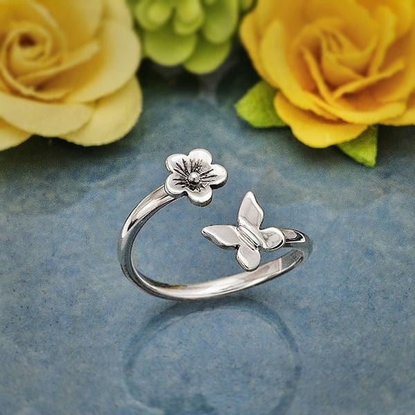 
                      
                        RNG Butterfly and Flower Adjustable Ring
                      
                    