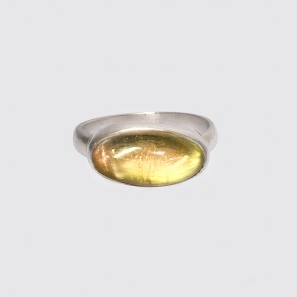 RNG Citrine Oval Cabochon Ring  - Sterling Silver