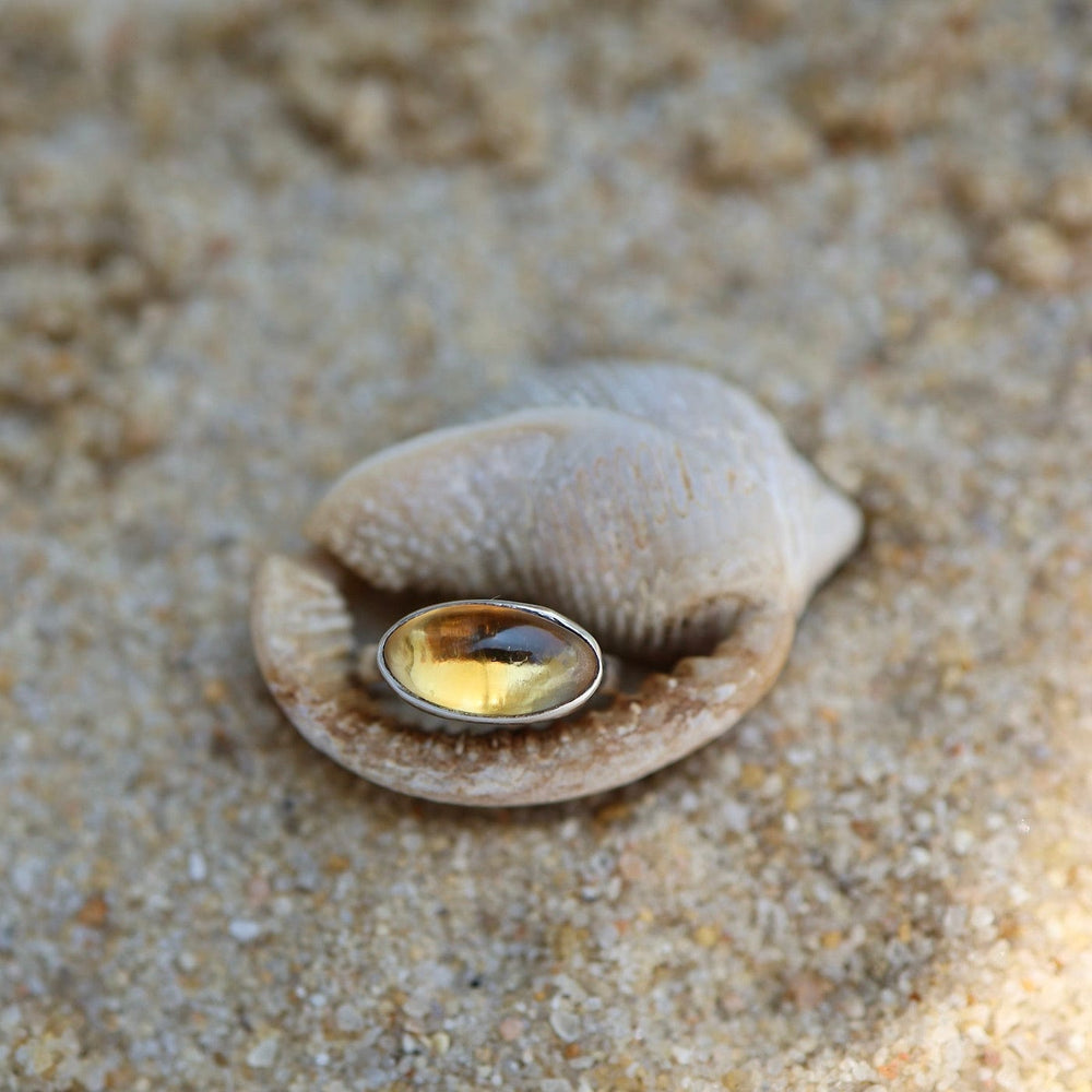 
                      
                        RNG Citrine Oval Cabochon Ring  - Sterling Silver
                      
                    