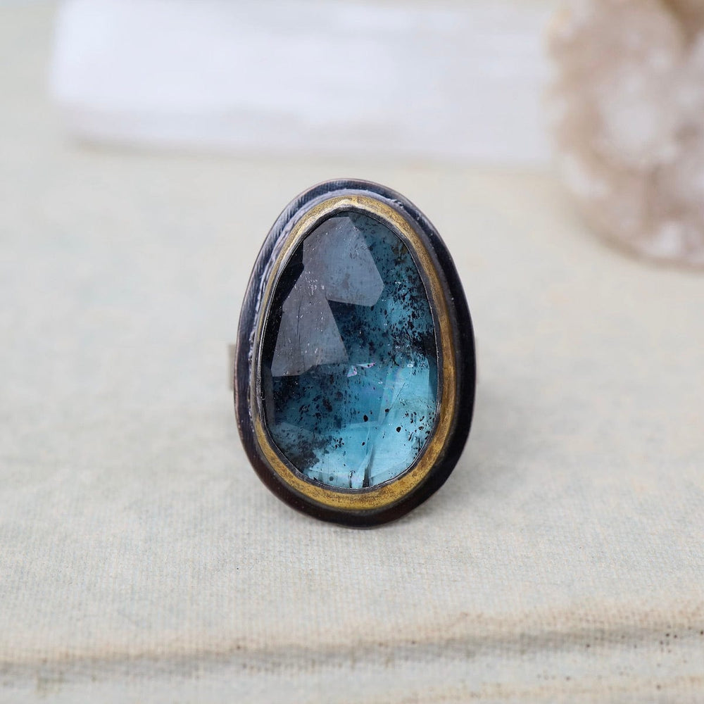 
                      
                        RNG Crescent Rim Ring in Teal Kyanite
                      
                    