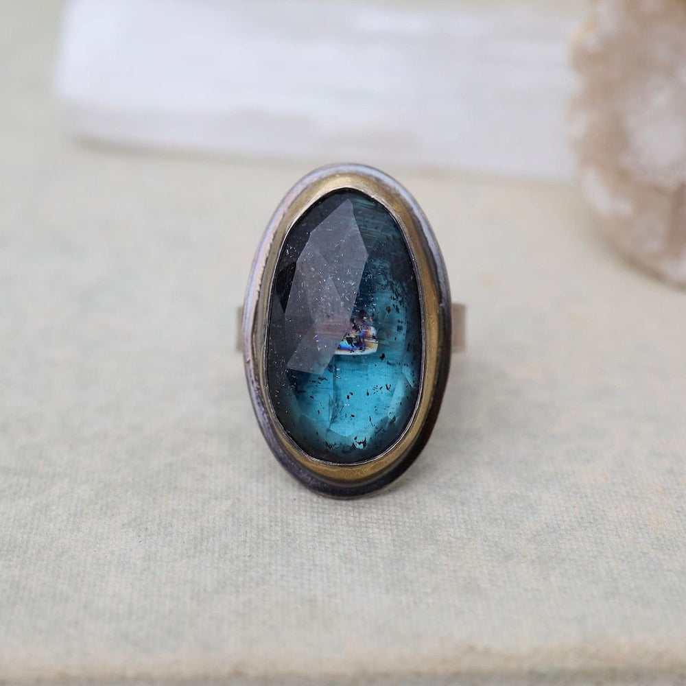 
                      
                        RNG Crescent Rim Ring in Teal Kyanite
                      
                    