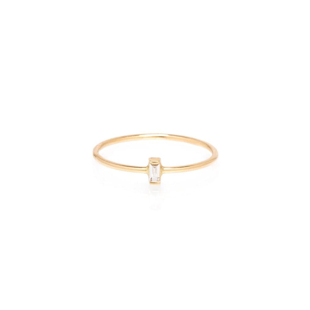 Load image into Gallery viewer, RNG-DIA 14K VERTICAL  DIAMOND BAGUETTE RING
