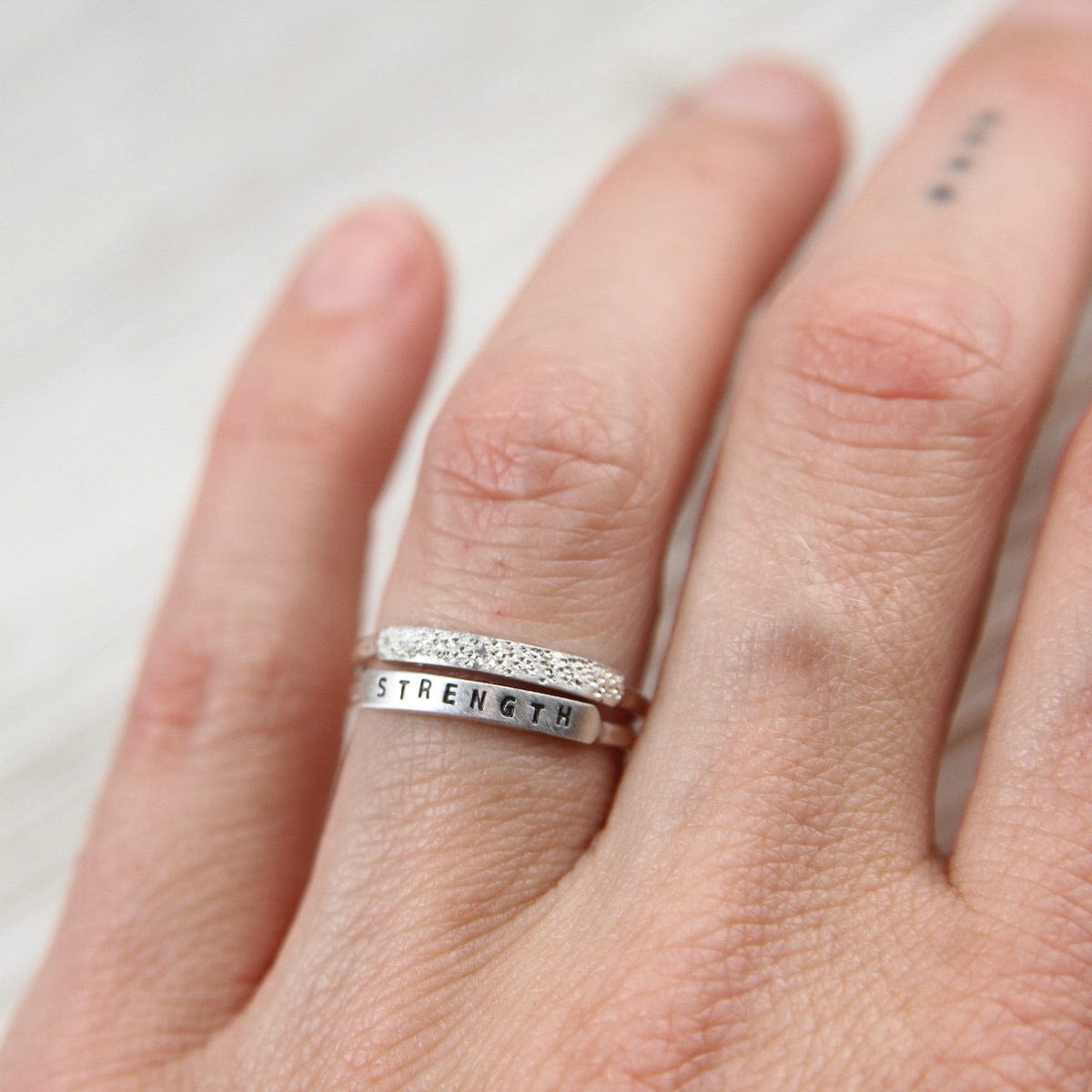 RNG Diamond Dusted Narrow Ring