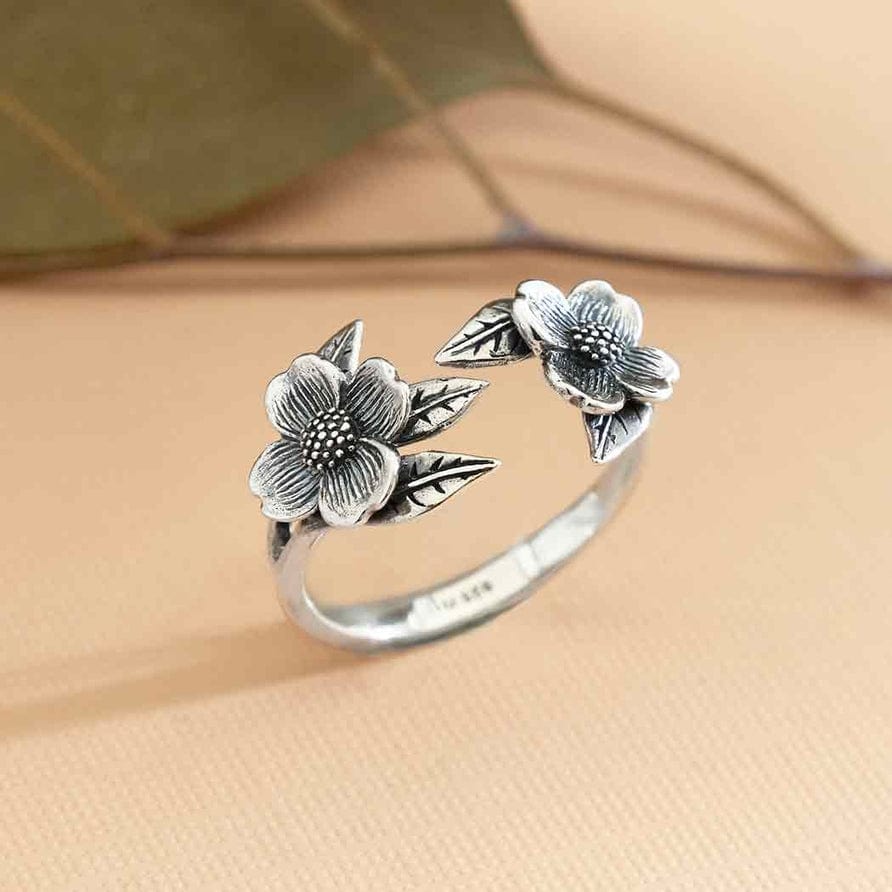 
                      
                        RNG Double Dogwood  Adjustable Ring
                      
                    