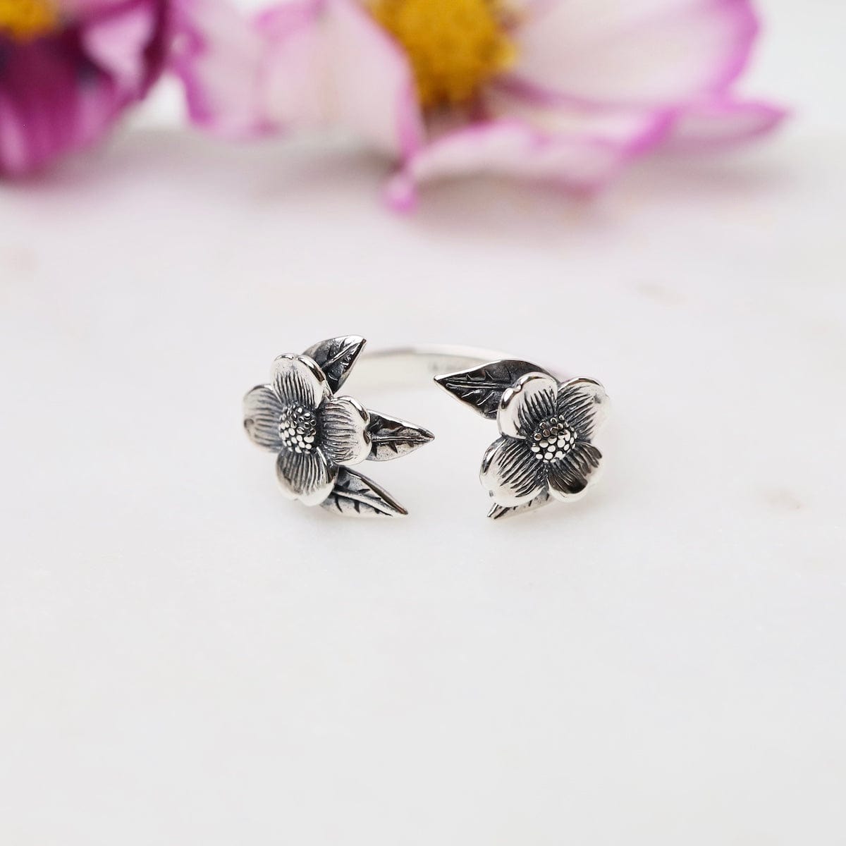 RNG Double Dogwood Adjustable Ring