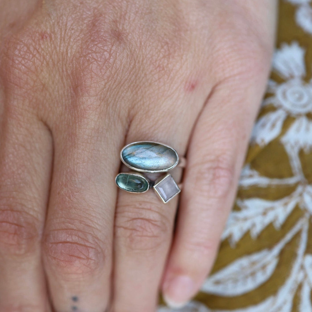 
                      
                        RNG Double Stone Stacking Ring - Apatite & Rose Quartz
                      
                    