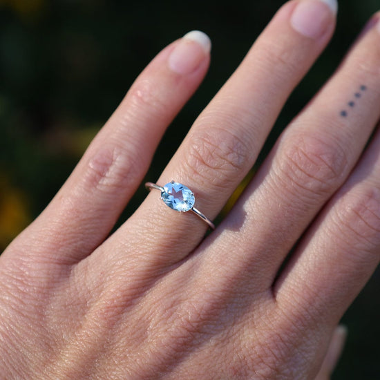 Blue Topaz Gemstone Men Ring – Gempro: Certified Gemstones 925 Sterling  Silver BIS Hallmarked Jewelry