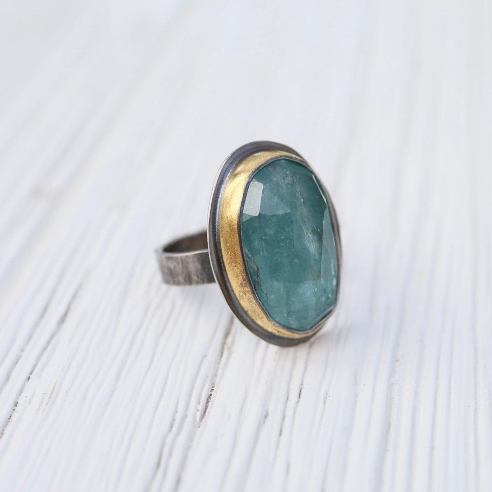 
                      
                        RNG Extra Large Crescent Rim Ring - Sky Blue Kyanite
                      
                    