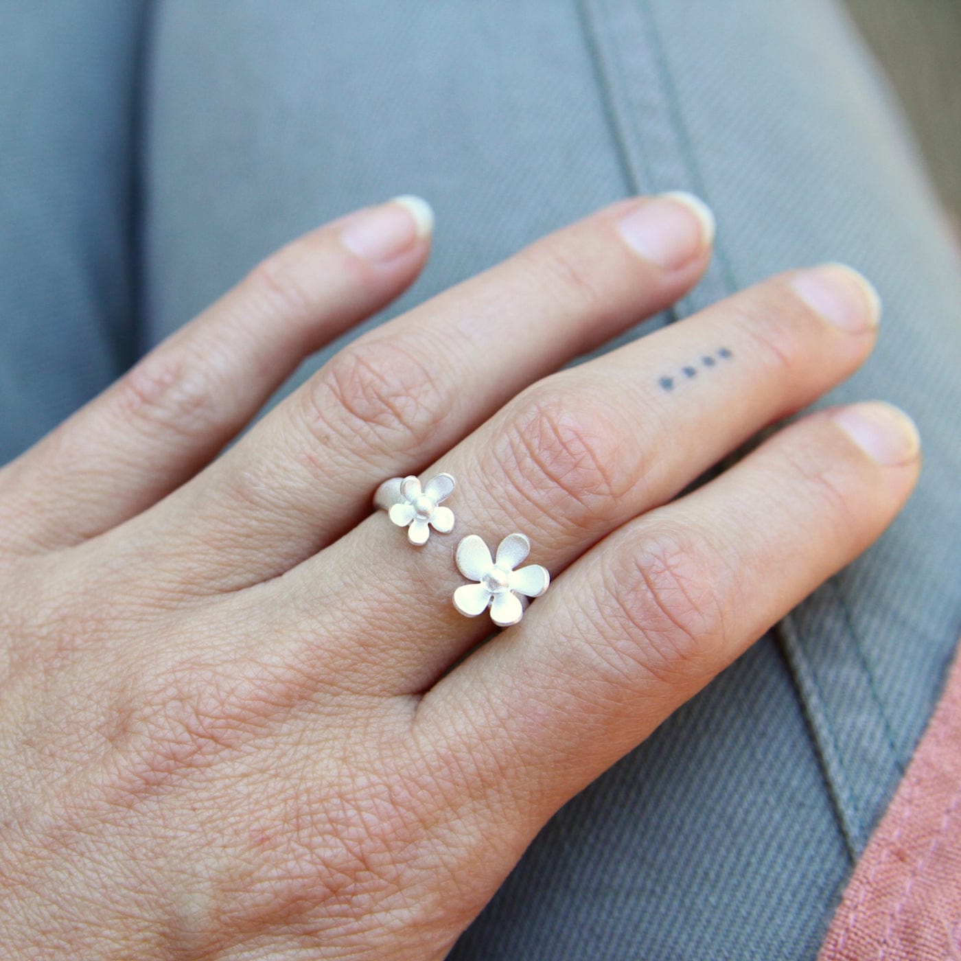 RNG Forget Me Not Sterling Silver Ring