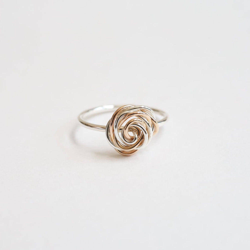 
                  
                    RNG-GF Silver Ring with Sterling Silver & Gold Filled Wire Rose
                  
                