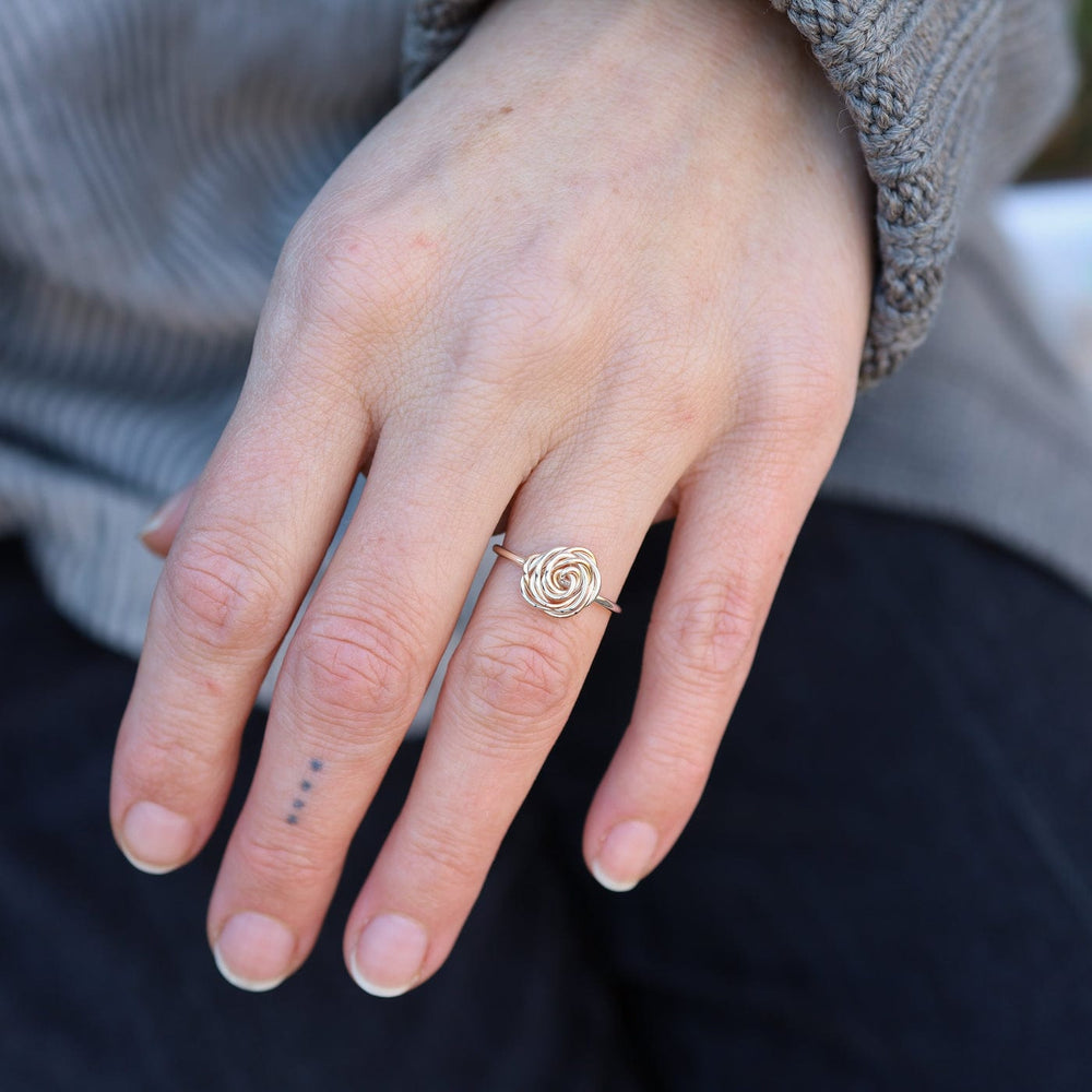 
                  
                    RNG-GF Silver Ring with Sterling Silver & Gold Filled Wire Rose
                  
                