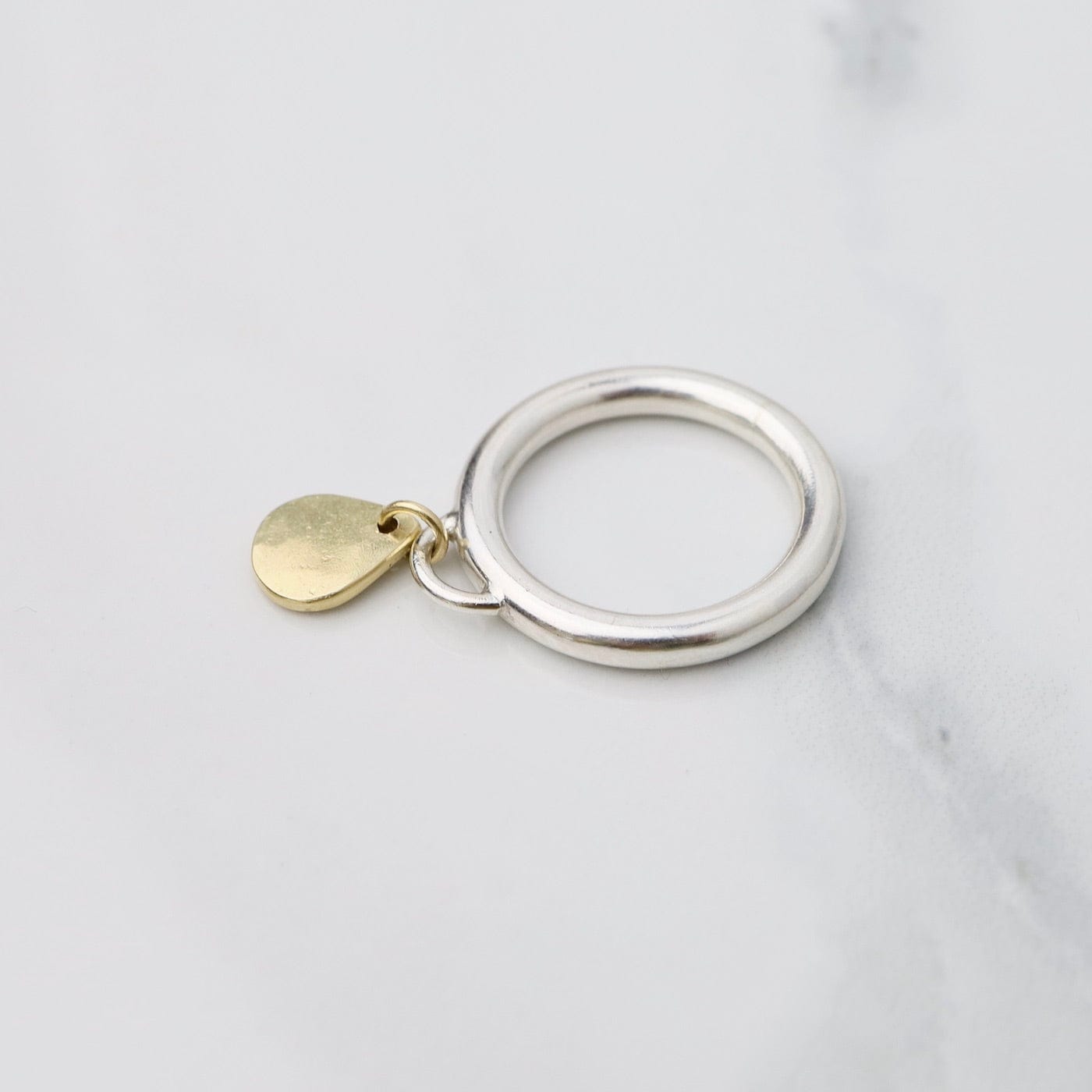 RNG Golden Teardrop Ring Medium