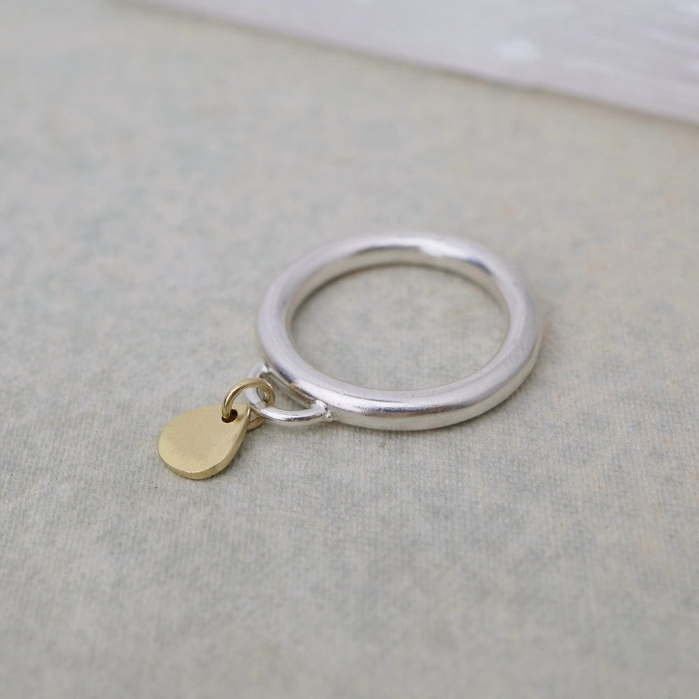 
                      
                        RNG Golden Teardrop Ring Small
                      
                    