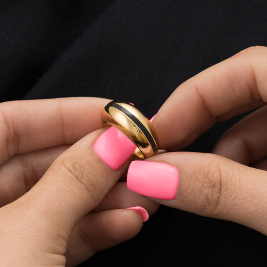 RNG-GPL Candy Stripe Dome Ring