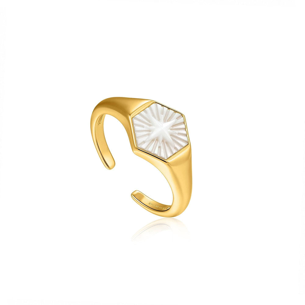 
                      
                        RNG-GPL Compass Emblem Gold Adjustable Ring
                      
                    