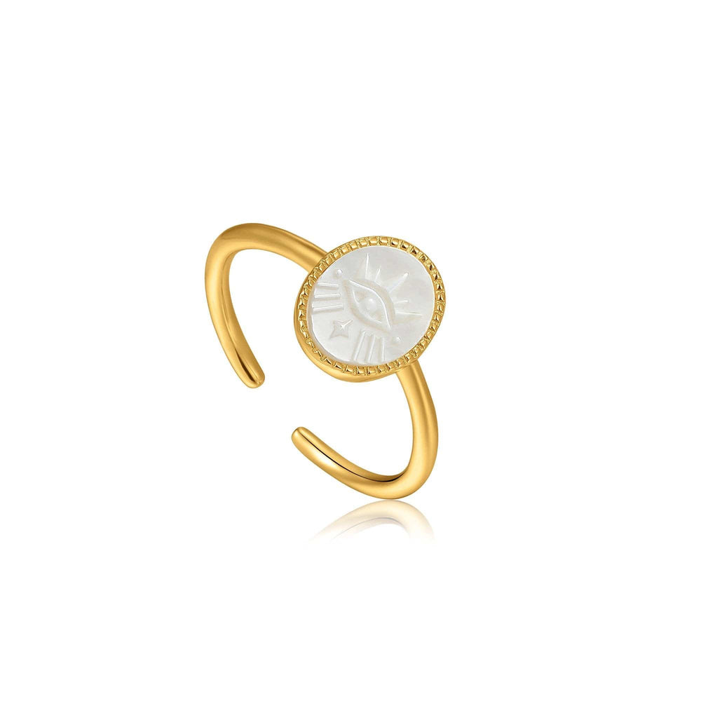 
                      
                        RNG-GPL Evil Eye Emblem Gold Adjustable Ring
                      
                    