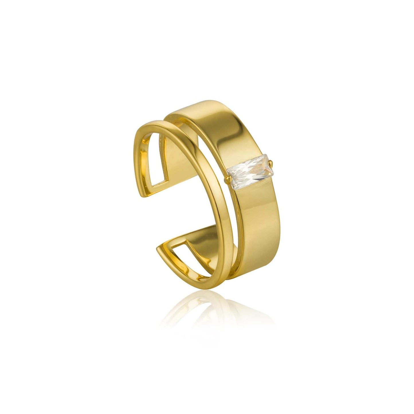 RNG-GPL Gold Glow Wide Adjustable Ring